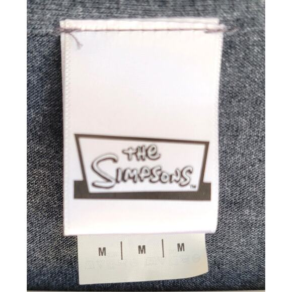 Homer Simpson Doh Men's Gray 90s Retro Tee Shirt The Simpsons Size M - Picture 3 of 4